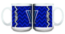 15oz Chevron Design White Mug | Villanova COL, OldProduct, VIL 888966041288 $12