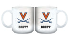 11oz White Personalized Ceramic Mug - Virginia COL, CurrentProduct, Custom Drinkware, Drinkware_category_All, Gift Ideas, Personalization, Personalized_Personalized, VIR, Virginia Cavaliers 194207465295 $20.11