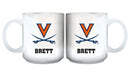 11oz White Personalized Ceramic Mug - Virginia COL, CurrentProduct, Custom Drinkware, Drinkware_category_All, Gift Ideas, Personalization, Personalized_Personalized, VIR, Virginia Cavaliers 194207465295 $20.11