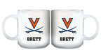 11oz White Personalized Ceramic Mug - Virginia COL, CurrentProduct, Custom Drinkware, Drinkware_category_All, Gift Ideas, Personalization, Personalized_Personalized, VIR, Virginia Cavaliers 194207465295 $20.11