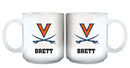11oz White Personalized Ceramic Mug - Virginia COL, CurrentProduct, Custom Drinkware, Drinkware_category_All, Gift Ideas, Personalization, Personalized_Personalized, VIR, Virginia Cavaliers 194207465295 $20.11