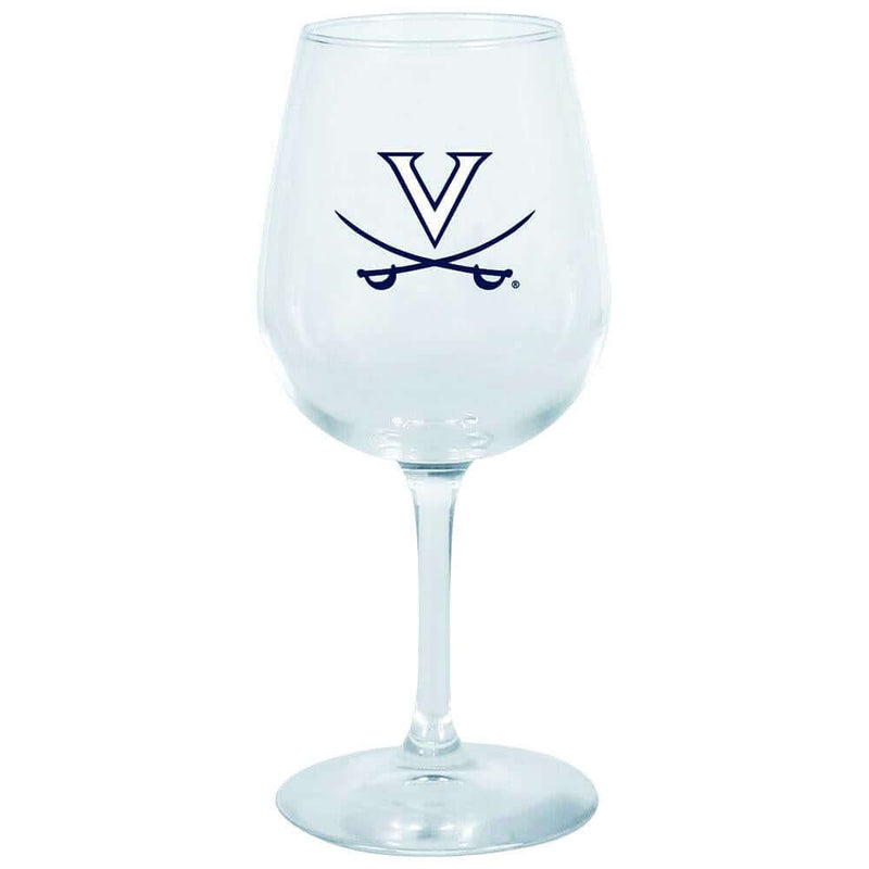 12.75oz Decal Wine Glass VA COL, Holiday_category_All, OldProduct, VIR, Virginia Cavaliers 888966701410 $12