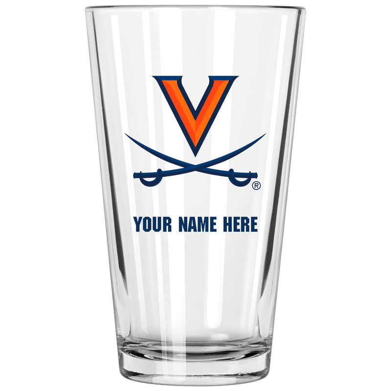 17oz Personalized Pint Glass | Virginia Cavaliers