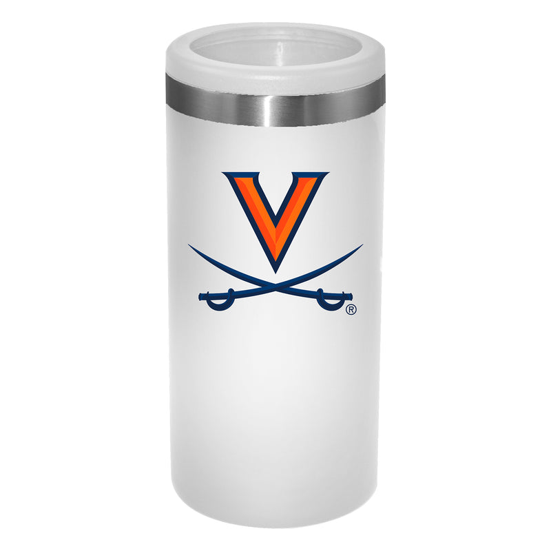 12oz White Slim Can Holder | Virginia Cavaliers