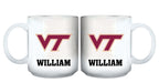 11oz White Personalized Ceramic Mug - Virginia Tech COL, CurrentProduct, Custom Drinkware, Drinkware_category_All, Gift Ideas, Personalization, Personalized_Personalized, Virginia Tech Hokies, VRT 194207465301 $20.11