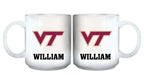 11oz White Personalized Ceramic Mug - Virginia Tech COL, CurrentProduct, Custom Drinkware, Drinkware_category_All, Gift Ideas, Personalization, Personalized_Personalized, Virginia Tech Hokies, VRT 194207465301 $20.11