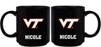 11oz Black Personalized Ceramic Mug - Virginia Tech COL, CurrentProduct, Custom Drinkware, Drinkware_category_All, Gift Ideas, Personalization, Personalized_Personalized, Virginia Tech Hokies, VRT 194207373590 $20.11