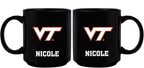 11oz Black Personalized Ceramic Mug - Virginia Tech COL, CurrentProduct, Custom Drinkware, Drinkware_category_All, Gift Ideas, Personalization, Personalized_Personalized, Virginia Tech Hokies, VRT 194207373590 $20.11