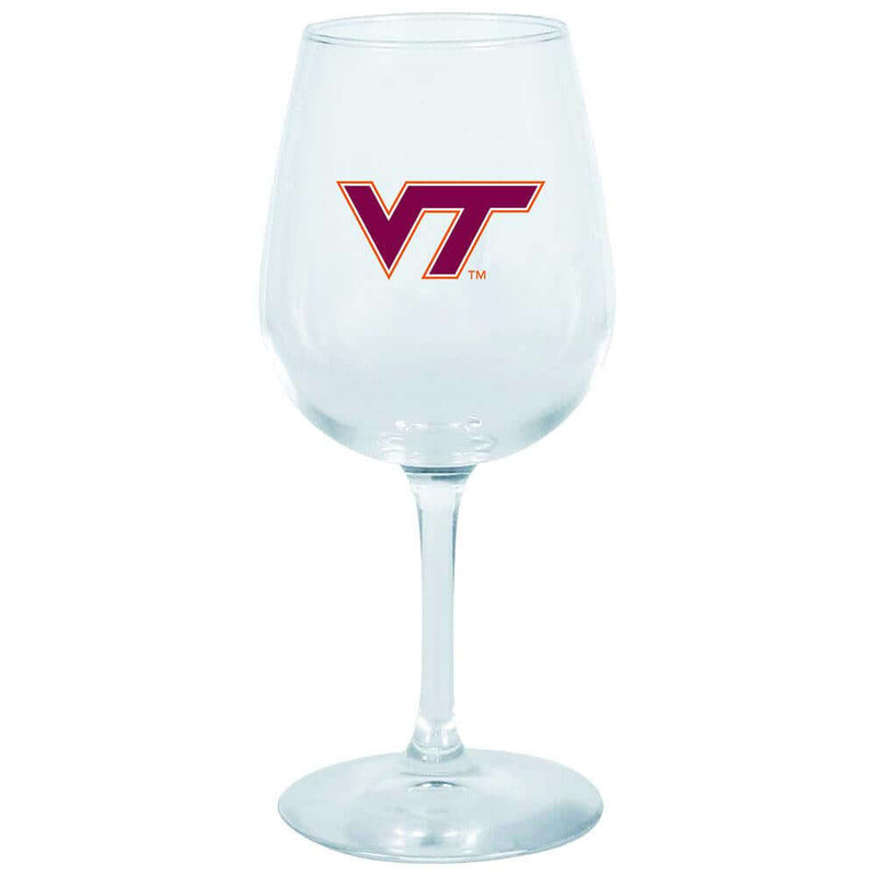 12.75oz Decal Wine Glass VA Tech COL, Holiday_category_All, OldProduct, Virginia Tech Hokies, VRT 888966701687 $12