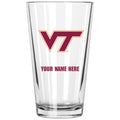 17oz Personalized Pint Glass | Virginia Tech Hokies
