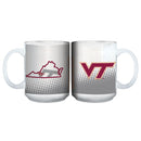 15OZ MUG WHT SOM VIRGINIA TECH COL, OldProduct, Virginia Tech Hokies, VRT 888966404908 $14