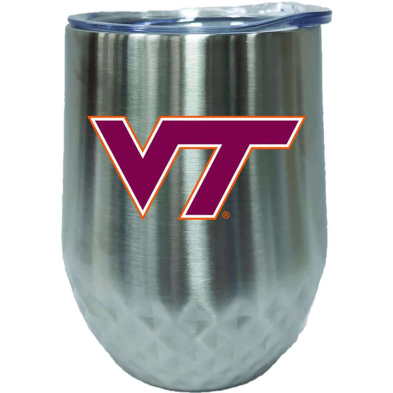 12OZ SS STMLS DIAMD TMBLR VIRGINIA TECH COL, CurrentProduct, Drinkware_category_All, Virginia Tech Hokies, VRT 888966672420 $28.49