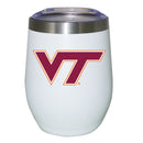 12oz White Stainless Steel Stemless Tumbler | Virginia Tech Hokies COL, CurrentProduct, Drinkware_category_All, Virginia Tech Hokies, VRT 194207624906 $27.49