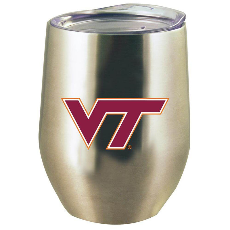 12oz Stainless Steel Stemless Tumbler w/Lid | Virginia Tech COL, CurrentProduct, Drinkware_category_All, Virginia Tech Hokies, VRT 888966599444 $21.99