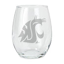 15oz Etched Stemless Tumbler | Washington State Cougars COL, CurrentProduct, Drinkware_category_All, WAS, Washington State Cougars 194207265444 $12.49