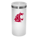 12oz White Slim Can Holder | Washington State Cougars