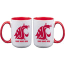 15oz Inner Color Personalized Ceramic Mug | Washington State Cougars 2790PER, COL, CurrentProduct, Drinkware_category_All, Personalized_Personalized, WAS, Washington State Cougars  $27.99
