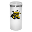 12oz White Slim Can Holder | Wichita State Shockers