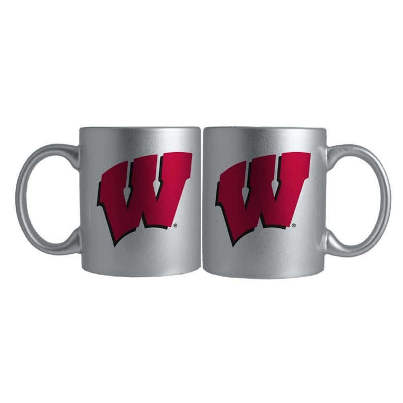 11oz. Silver Mug | WISCONSIN COL, OldProduct, WIS, Wisconsin Badgers 687746195575 $11.5