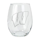 15oz Etched Stemless Tumbler | Wisconsin Badgers COL, CurrentProduct, Drinkware_category_All, WIS, Wisconsin Badgers 194207265468 $12.49