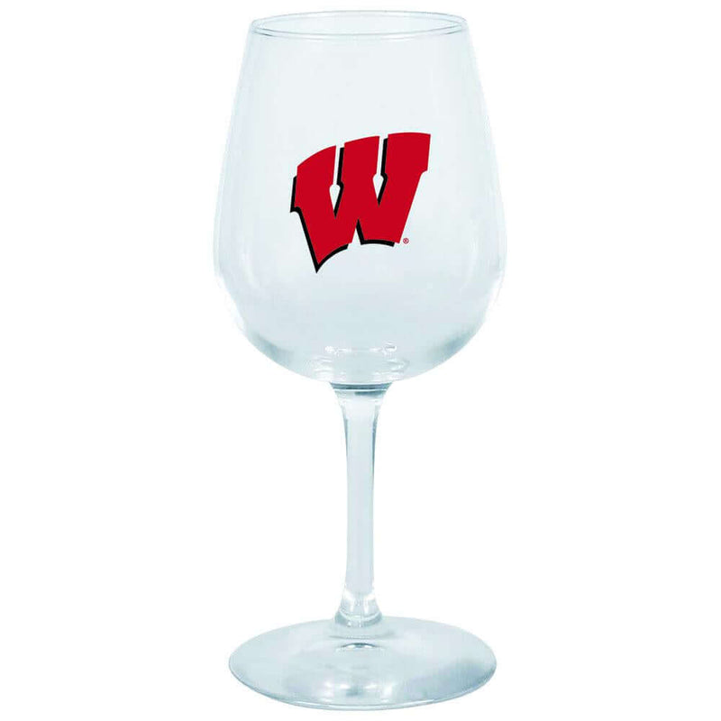 12.75oz Decal Wine Glass | Wisconsin Badgers COL, Holiday_category_All, OldProduct, WIS, Wisconsin Badgers 888966702226 $12