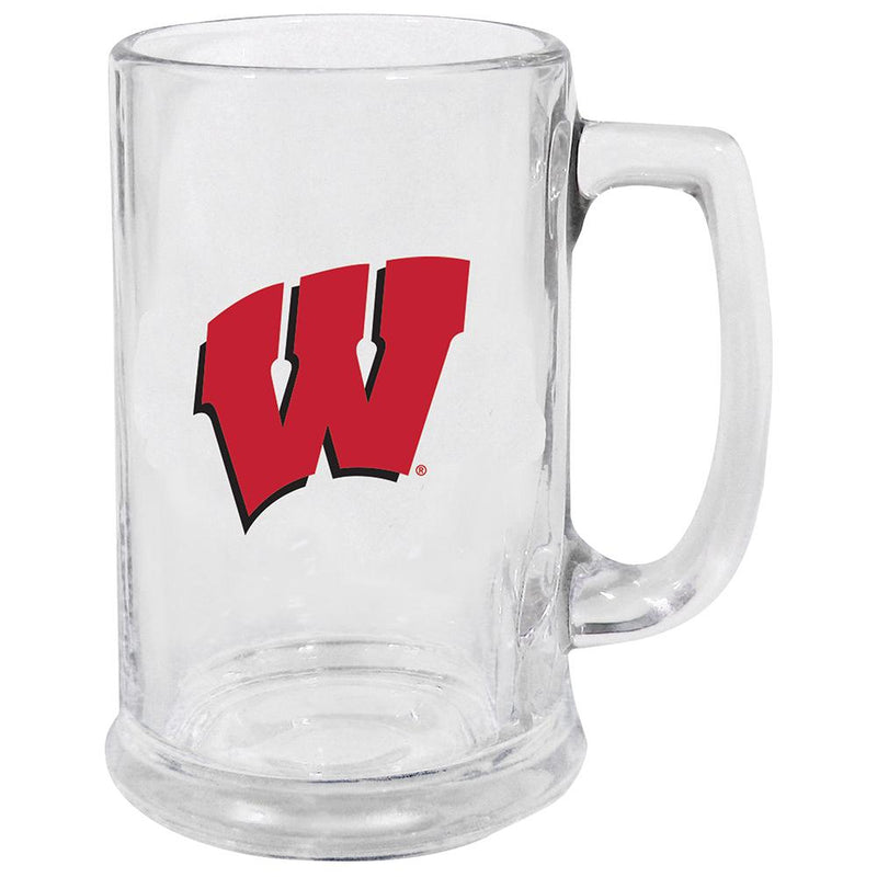 15oz Decal Glass Stein | Wisconsin Badgers COL, OldProduct, WIS, Wisconsin Badgers 888966777187 $13