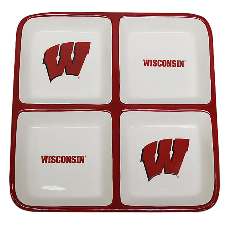 4 Section Square Tray | Wisconsin