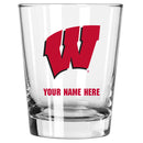 15oz Personalized Stemless Glass | Wisconsin Badgers
