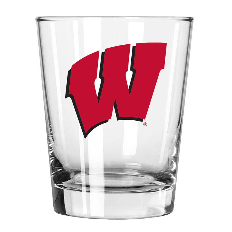 15oz Glass Tumbler | Wisconsin Badgers COL, CurrentProduct, Drinkware_category_All, WIS, Wisconsin Badgers 888966938120 $11