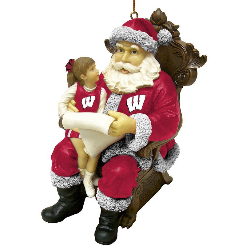 Wish Santa Ornament  | University of Wisconsin
COL, Holiday_category_All, OldProduct, WIS, Wisconsin Badgers
The Memory Company