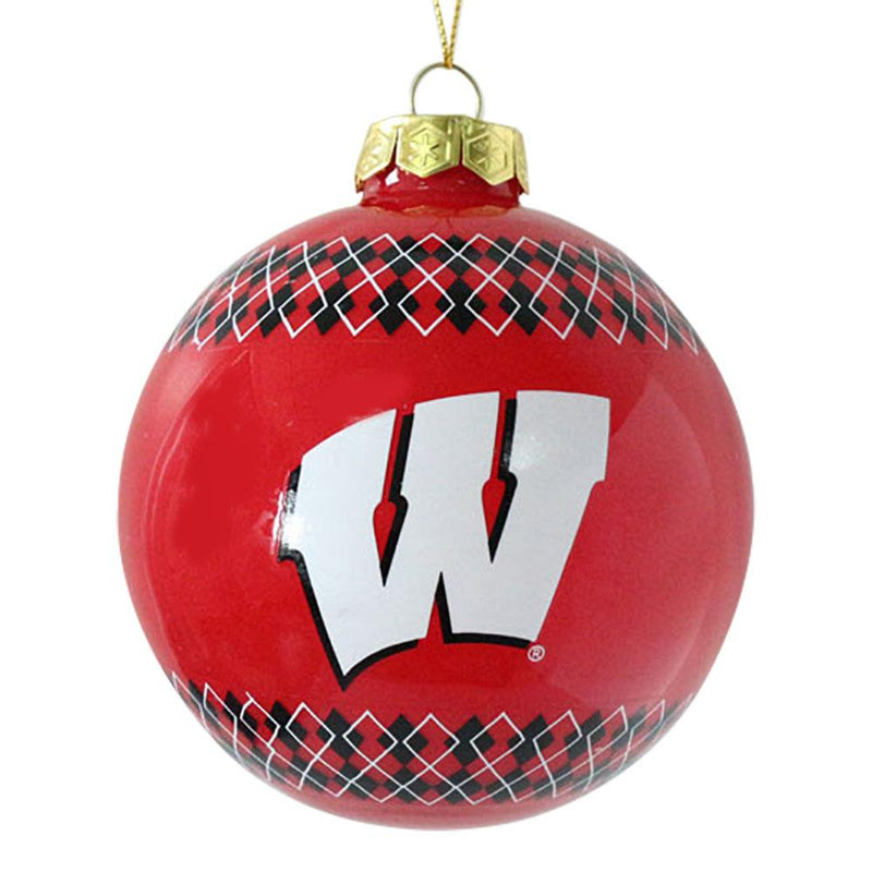 Argyle Gball Ornament Wisconsin
COL, OldProduct, WIS, Wisconsin Badgers
The Memory Company