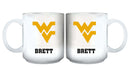 11oz White Personalized Ceramic Mug - West Virginia COL, CurrentProduct, Custom Drinkware, Drinkware_category_All, Gift Ideas, Personalization, Personalized_Personalized, West Virginia Mountaineers, WVI 194207465332 $20.11