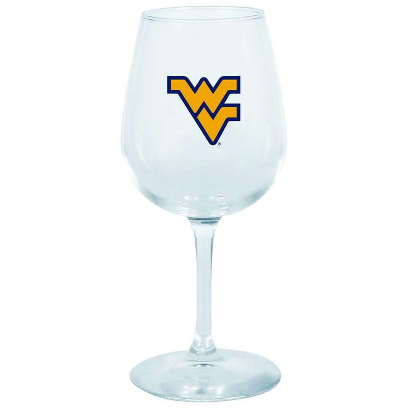 12.75oz Decal Wine Glass WV COL, Holiday_category_All, OldProduct, West Virginia Mountaineers, WVI 888966702769 $12