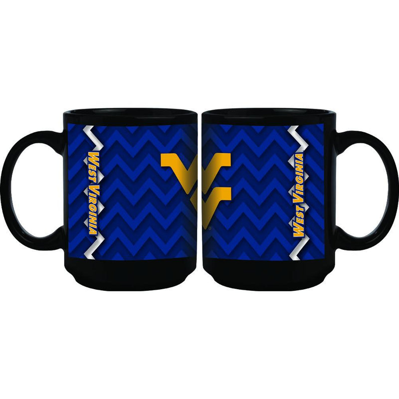Chevron Black 11oz Mug  W Virginia
COL, OldProduct, West Virginia Mountaineers, WVI
The Memory Company