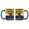Inner Stripe Mug 15oz. Wht  W Virginia
COL, OldProduct, West Virginia Mountaineers, WVI
The Memory Company