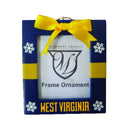 Present Frame Ornament | W Virginia
COL, OldProduct, West Virginia Mountaineers, WVI
The Memory Company