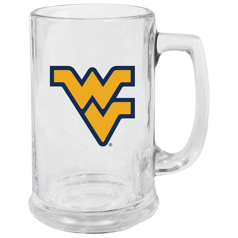 15oz Decal Glass Stein WV COL, OldProduct, West Virginia Mountaineers, WVI 888966778078 $13
