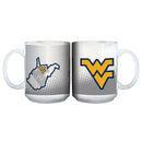 15OZ MUG WHT SOM WEST VA COL, OldProduct, West Virginia Mountaineers, WVI 888966404922 $14