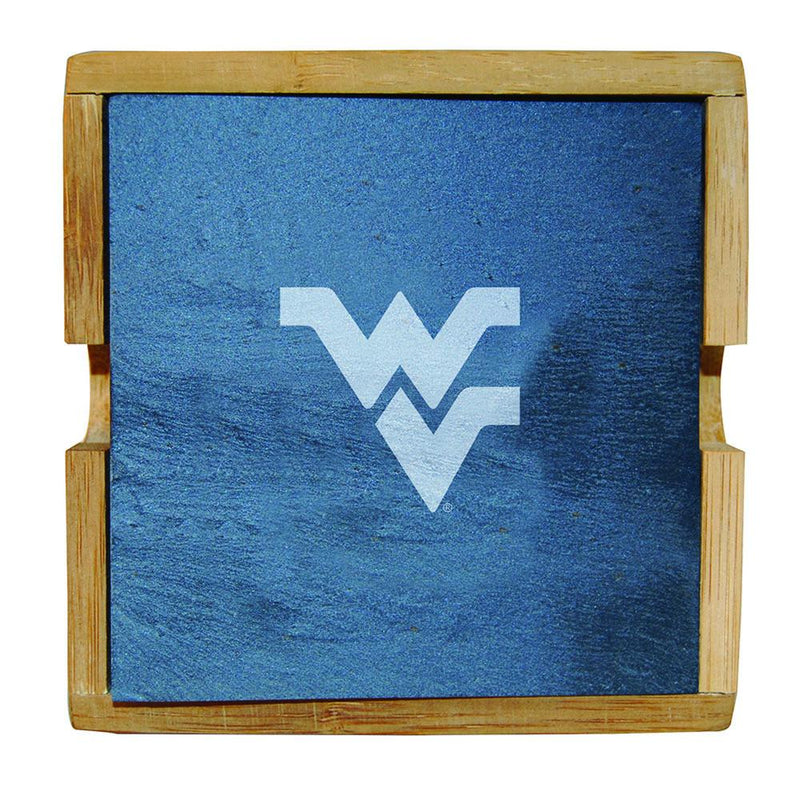 Slate Sq Coaster Set  WEST VA
COL, CurrentProduct, Home&Office_category_All, West Virginia Mountaineers, WVI
The Memory Company