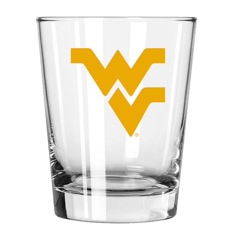 15oz Glass Tumbler WEST VA COL, CurrentProduct, Drinkware_category_All, West Virginia Mountaineers, WVI 888966938113 $11