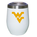 12oz White Stainless Steel Stemless Tumbler | West Virginia Mountaineers COL, CurrentProduct, Drinkware_category_All, West Virginia Mountaineers, WVI 194207624937 $27.49