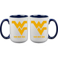 15oz Inner Color Personalized Ceramic Mug | West Virginia Mountaineers 2790PER, COL, CurrentProduct, Drinkware_category_All, Personalized_Personalized, West Virginia Mountaineers, WVI  $27.99
