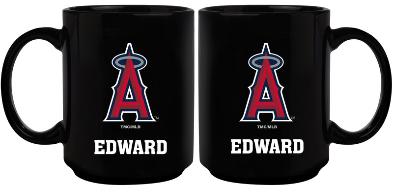 15oz Black Personalized Ceramic Mug | Anaheim Angels AAN, CurrentProduct, Drinkware_category_All, Engraved, Los Angeles Angels, MLB, Personalized_Personalized 194207502136 $21.86
