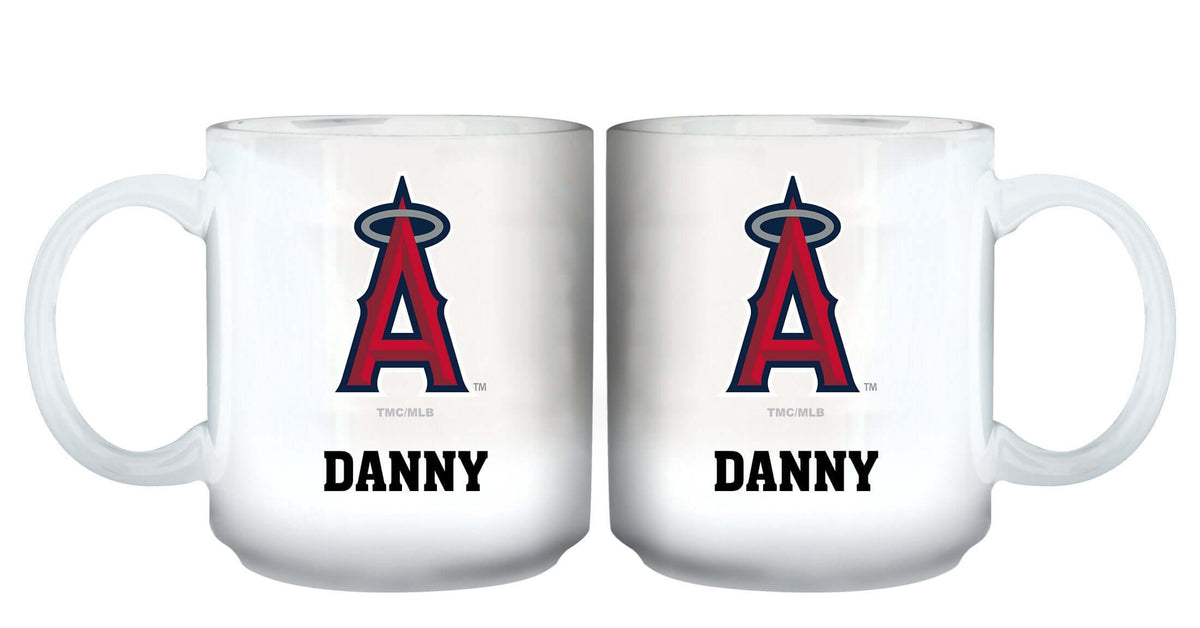 11oz White Personalized Ceramic Mug CurrentProduct, Custom Drinkware, Drinkware_category_All, Gift Ideas, Los Angeles Angels, MLB, Personalization, Personalized_Personalized 194207465356 $20.11