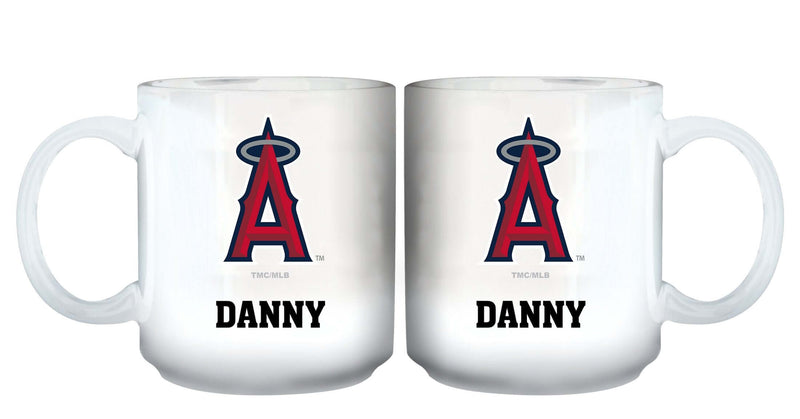 11oz White Personalized Ceramic Mug CurrentProduct, Custom Drinkware, Drinkware_category_All, Gift Ideas, Los Angeles Angels, MLB, Personalization, Personalized_Personalized 194207465356 $20.11