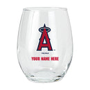 15oz Personalized Stemless Glass | Los Angeles Angels