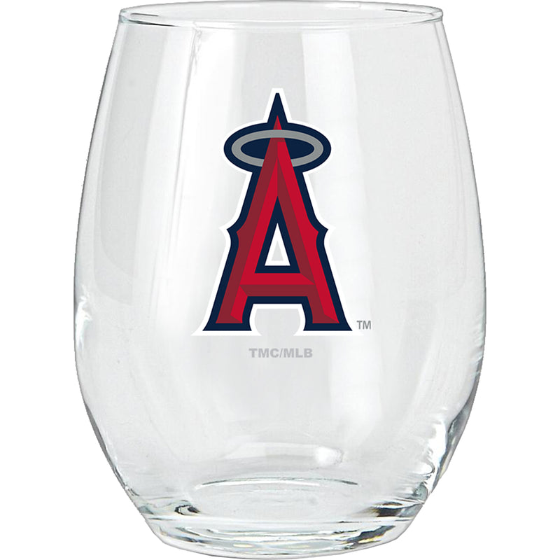 15oz Stemless Glass Tumbler | Los Angeles Angels