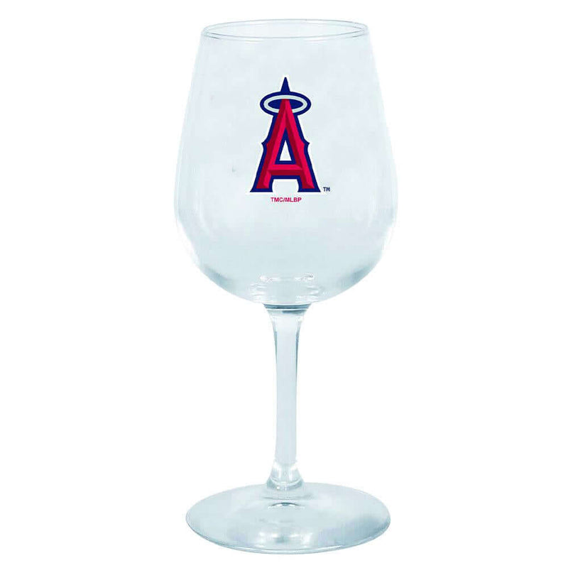 12.75oz Logo Girl Wine Glass | Anaheim Angels AAN, Holiday_category_All, Los Angeles Angels, MLB, OldProduct 888966056923 $12.5
