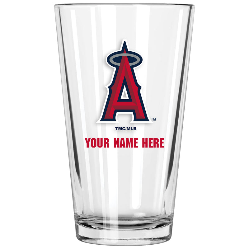 17oz Personalized Pint Glass | Los Angeles Angels