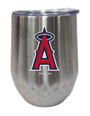 12oz Stainless Steel Stemless Diamond Tumbler | Anaheim Angels AAN, CurrentProduct, Drinkware_category_All, Los Angeles Angels, MLB 888966672635 $28.49